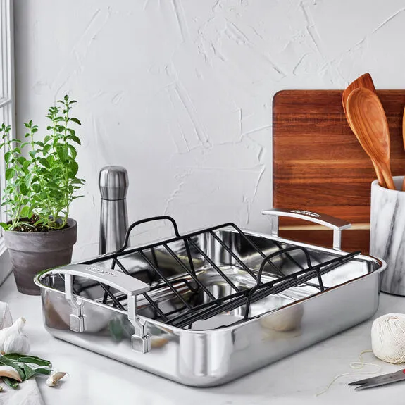 15.5-inch Stainless Steel Roasting Pan