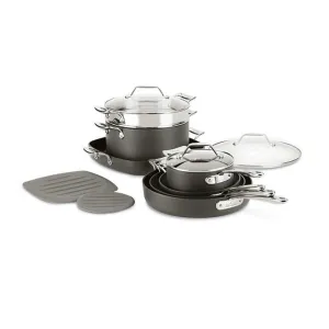All-Clad 12PCHA Hard Anodized Nonstick Cookware Set, 12 piece Set
