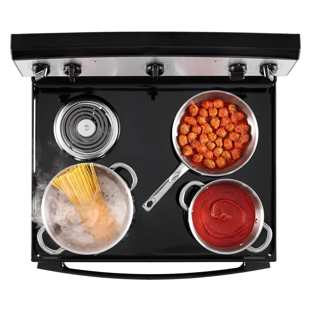 Amana ACR4203MNS Amana® 30-Inch Electric Range With Easy-Clean Glass Door