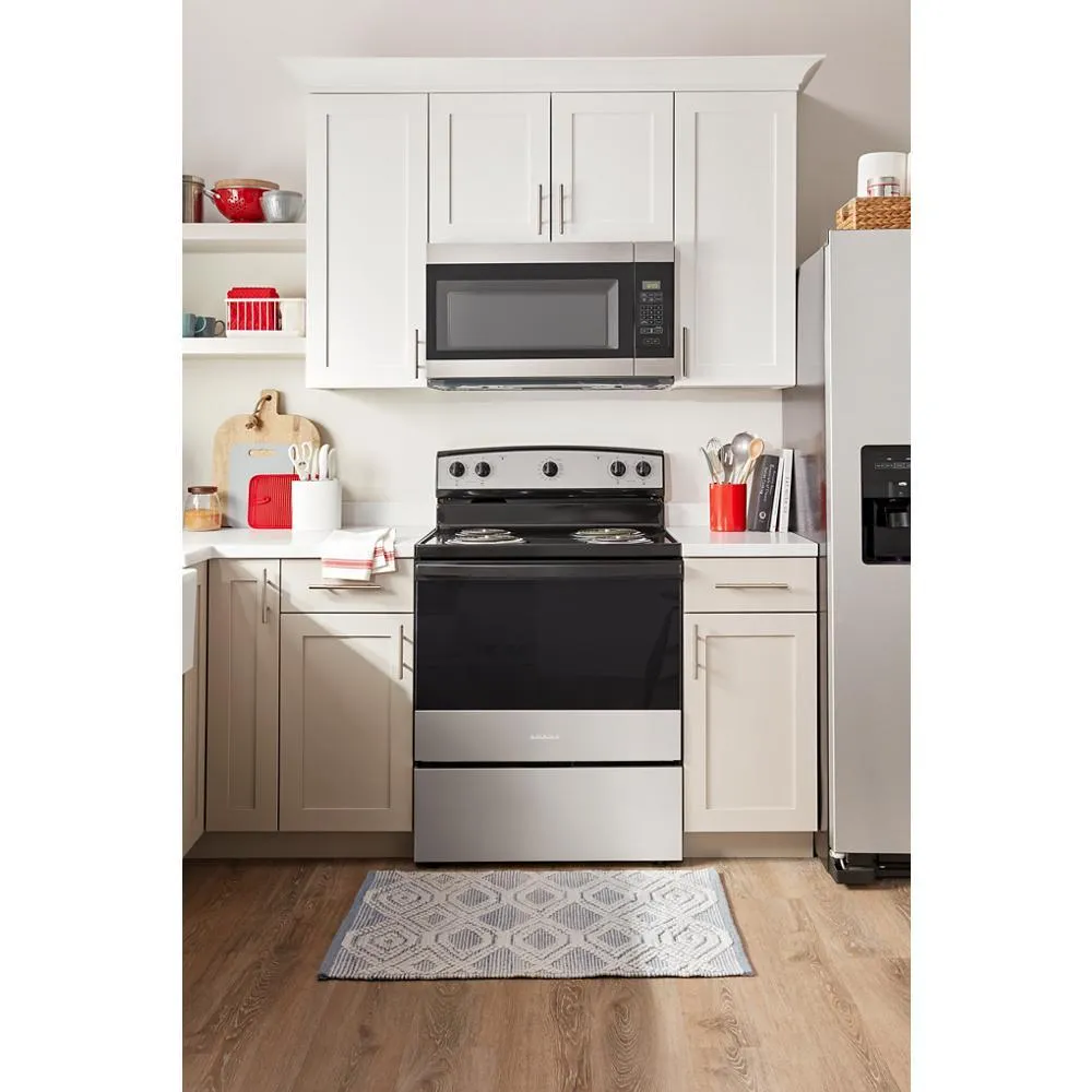 Amana ACR4203MNS Amana® 30-Inch Electric Range With Easy-Clean Glass Door