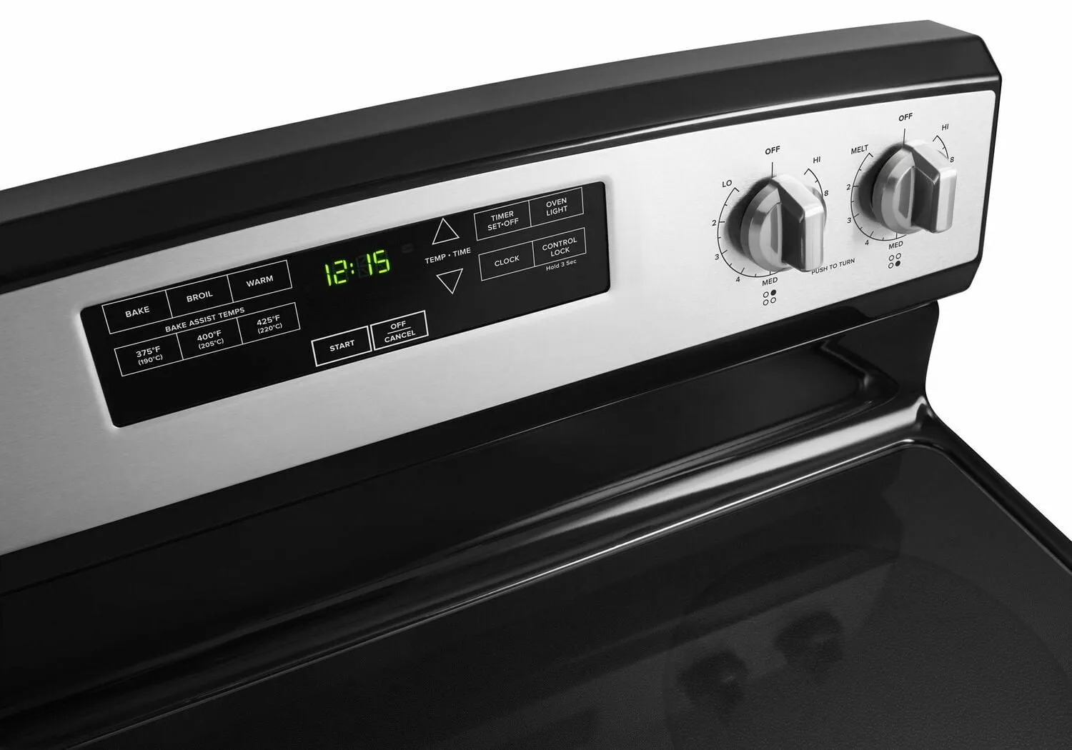 Amana AER6303MFS 30-Inch Electric Range With Extra-Large Oven Window - Black-On-Stainless