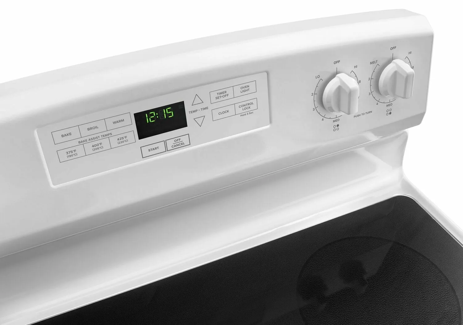 Amana AER6303MFW 30-Inch Electric Range With Extra-Large Oven Window - White