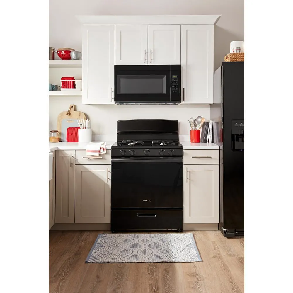 Amana AGR4203MNB Amana® 30-Inch Gas Range With Easy-Clean Glass Door