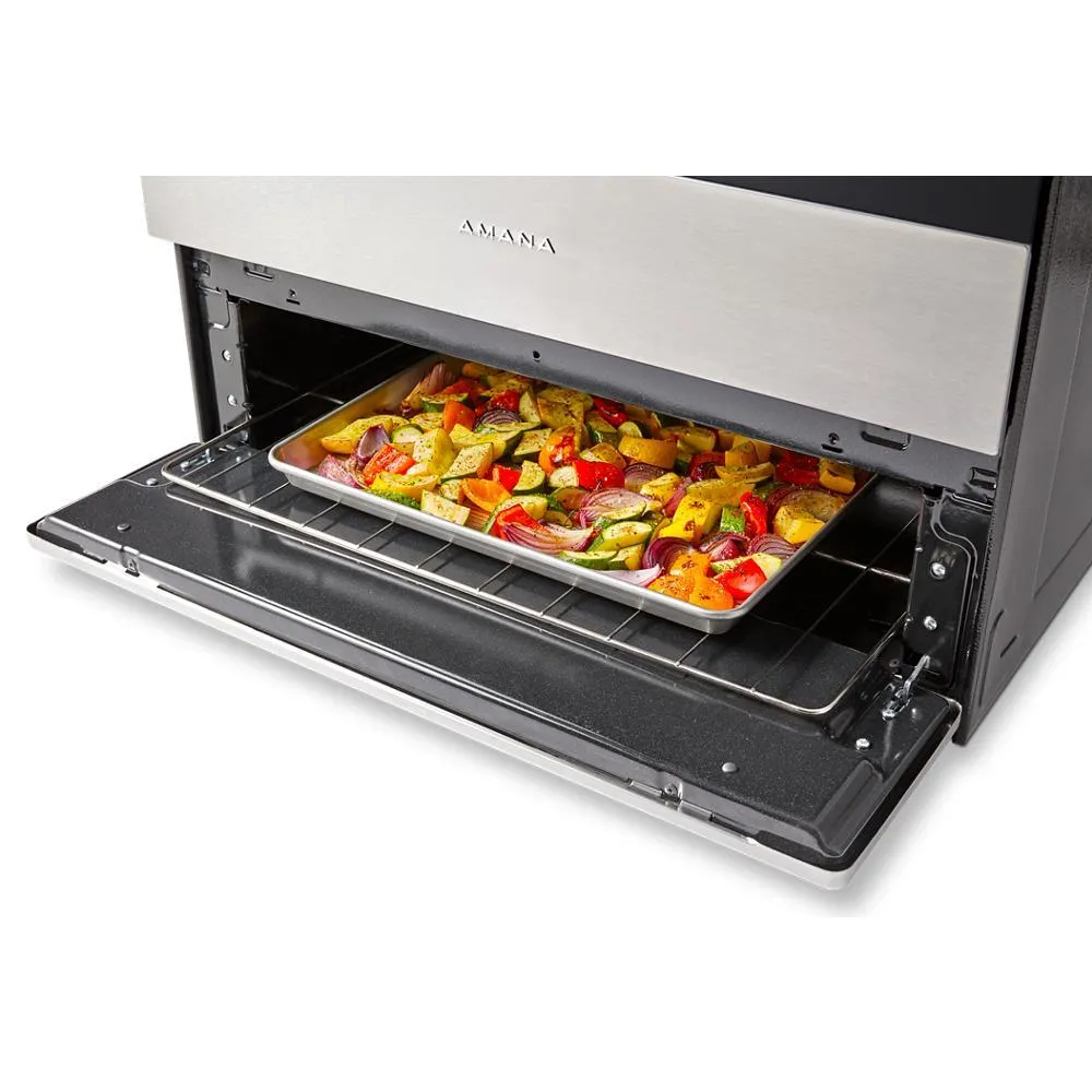 Amana AGR4203MNW Amana® 30-Inch Gas Range With Easy-Clean Glass Door