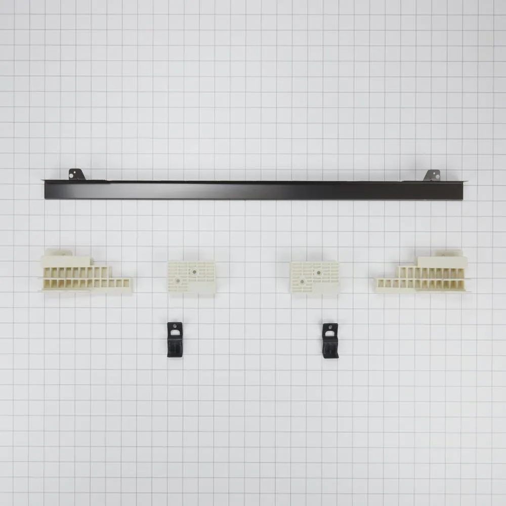 Amana W11173701 27" Combination Wall Range Flush Installation Trim Kit, Black/Stainless Steel