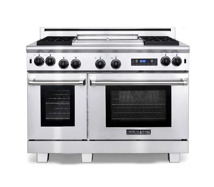 American Range ARR486GRDF 48" Medallion Series Dual Fuel Self-Clean Range