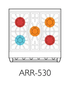 American Range ARR530N 30" Cuisine Ranges Natural Gas