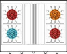 American Range ARR636 36" Cuisine Americana Range