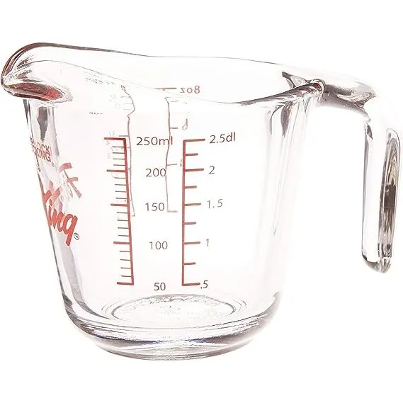 Anchor Hocking | Fire-King Glass Measuring Cup | 250ml / 1 Cup