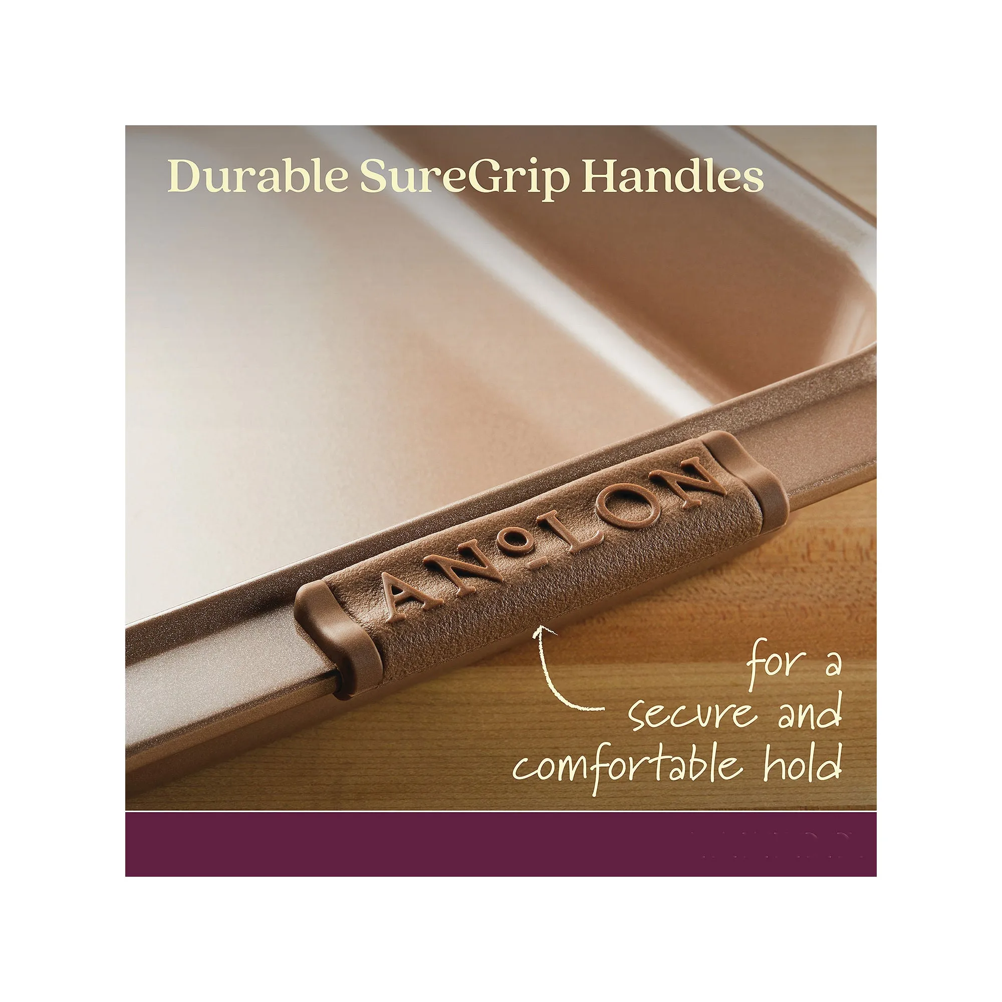 Anolon Advanced Bronze 9"X13 Rectangular Covered Non-Stick Cake Pan - BRONZE ONE SIZE