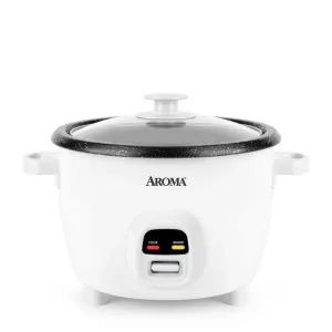 Aroma ARC-860NGP Rice Cooker 20-Cup Electric Rice Cooker White