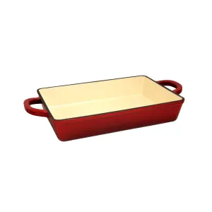 Asstd National Brand Crock Pot Artisan Enameled Cast Iron 13" Rectangular Lasagna Pan - RED ONE SIZE