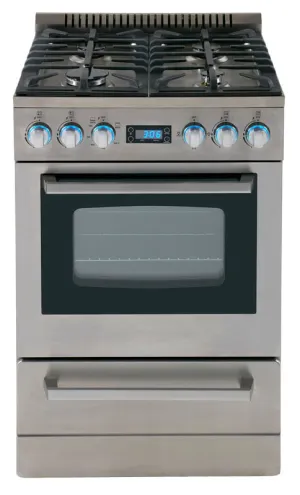 Avanti DGR24P3S 24" Deluxe Gas Range - Elite Series