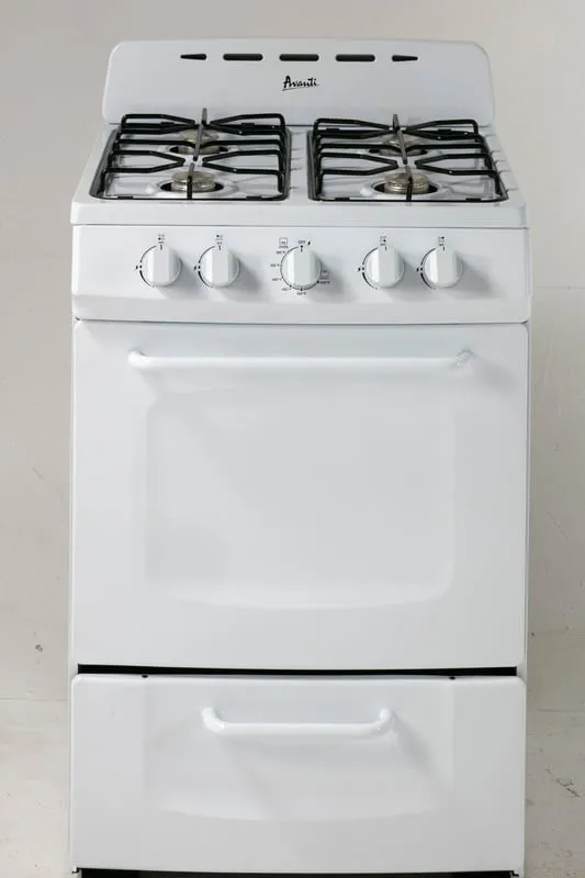 Avanti GRO24P0W 24" Freestanding Gas Range