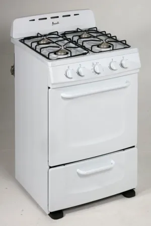 Avanti GRO24P0W 24" Freestanding Gas Range