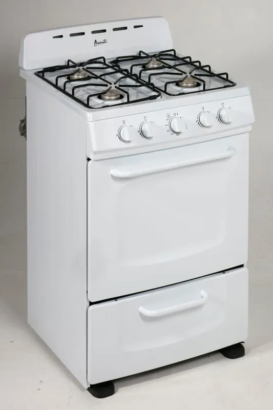Avanti GRO24P0W 24" Freestanding Gas Range