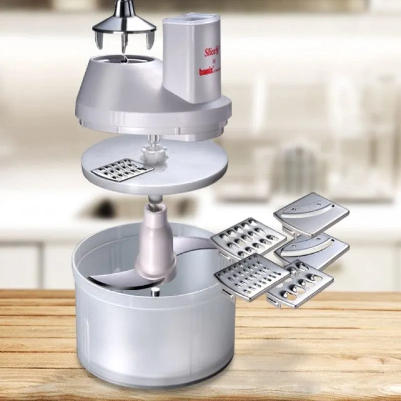 Bamix® SliceSy Food Processor Attachment - Available in Light Grey & Black