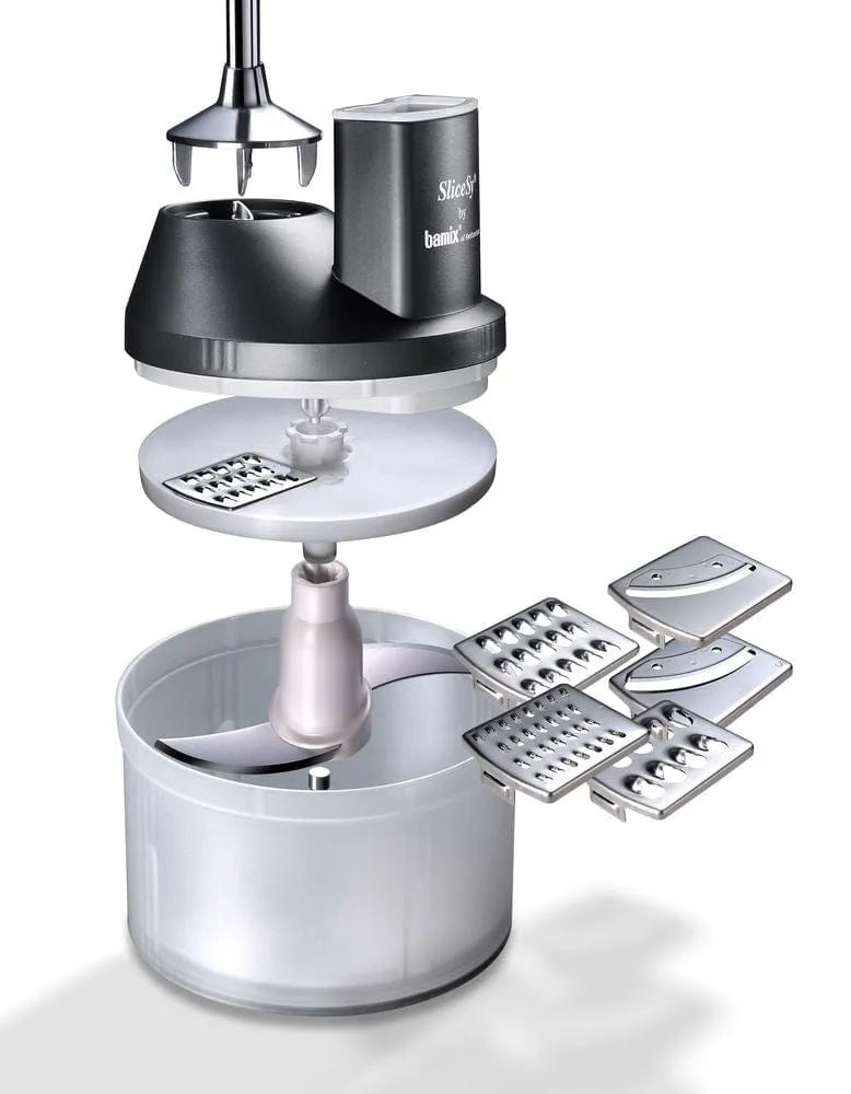 Bamix® SliceSy Food Processor Attachment - Available in Light Grey & Black