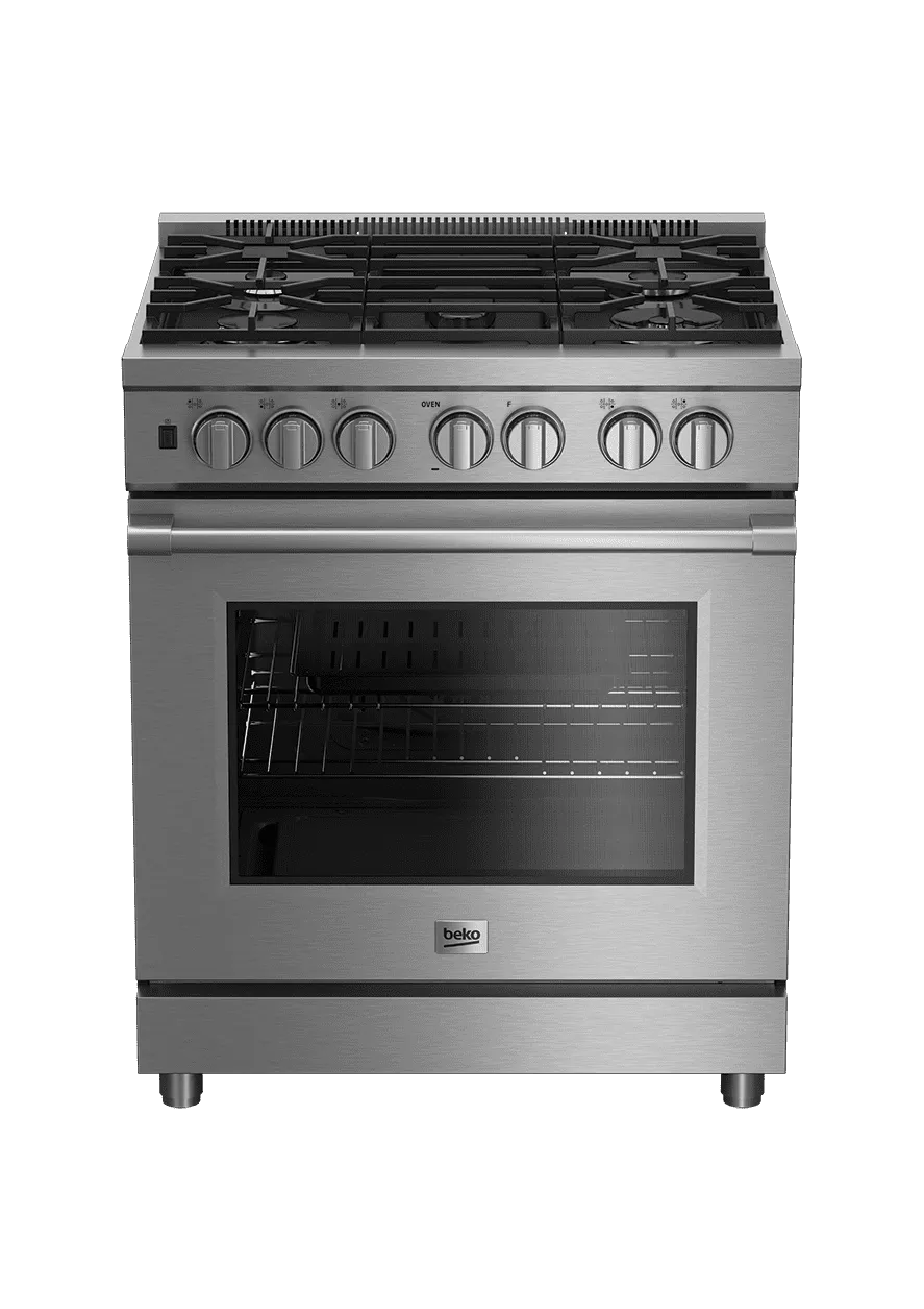 Beko PRGR34550SS 30" Stainless Steel Pro-Style Gas Range