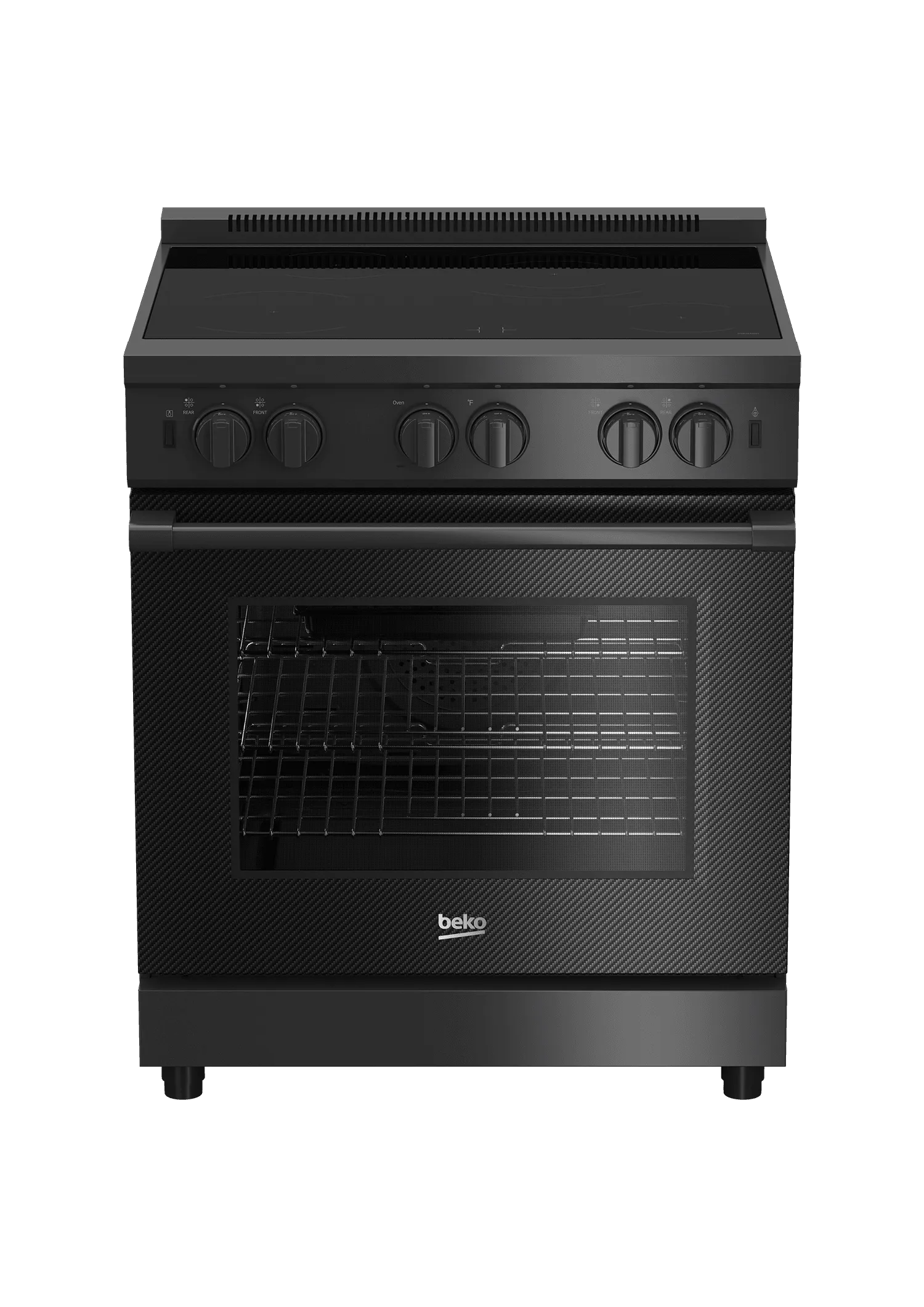 Beko PRIR34450CF 30" Carbon Fiber Pro-Style Induction Range
