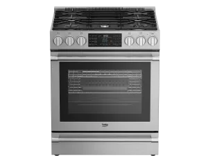 Beko SLDF30542SS 30" Stainless Steel Slide-In Dual Fuel Range