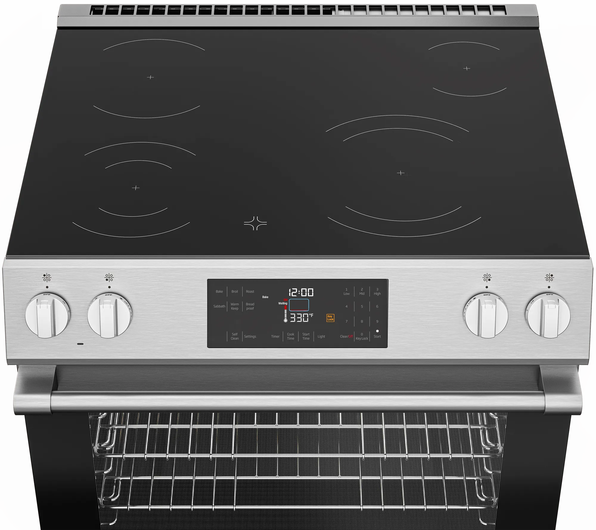 Beko SLER30423SS 30" Slide-In Range