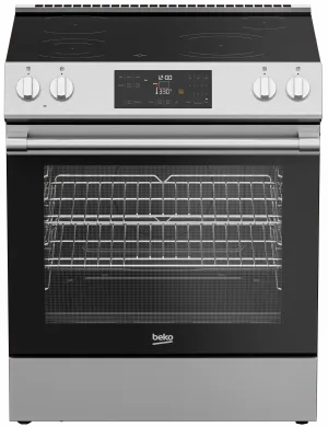 Beko SLER30423SS 30" Slide-In Range