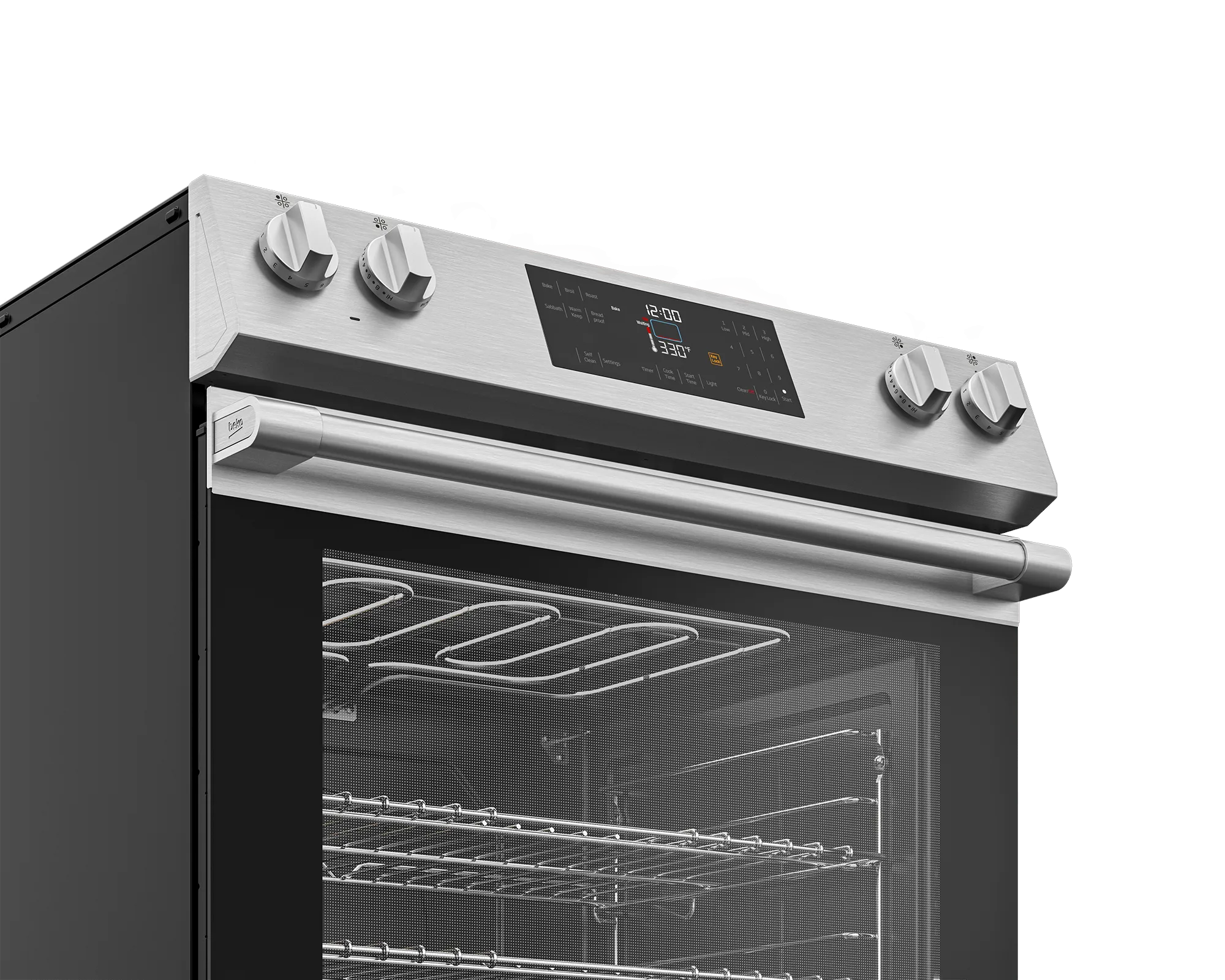 Beko SLER30423SS 30" Slide-In Range