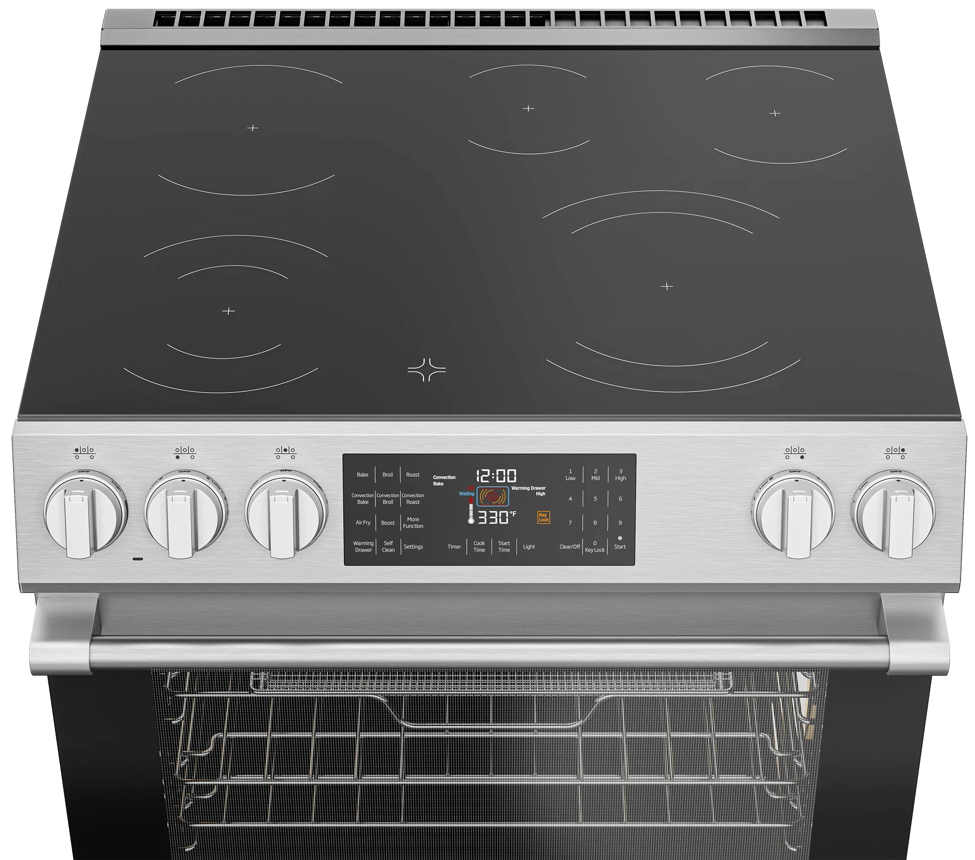 Beko SLER30524SS 30" Slide-In Range