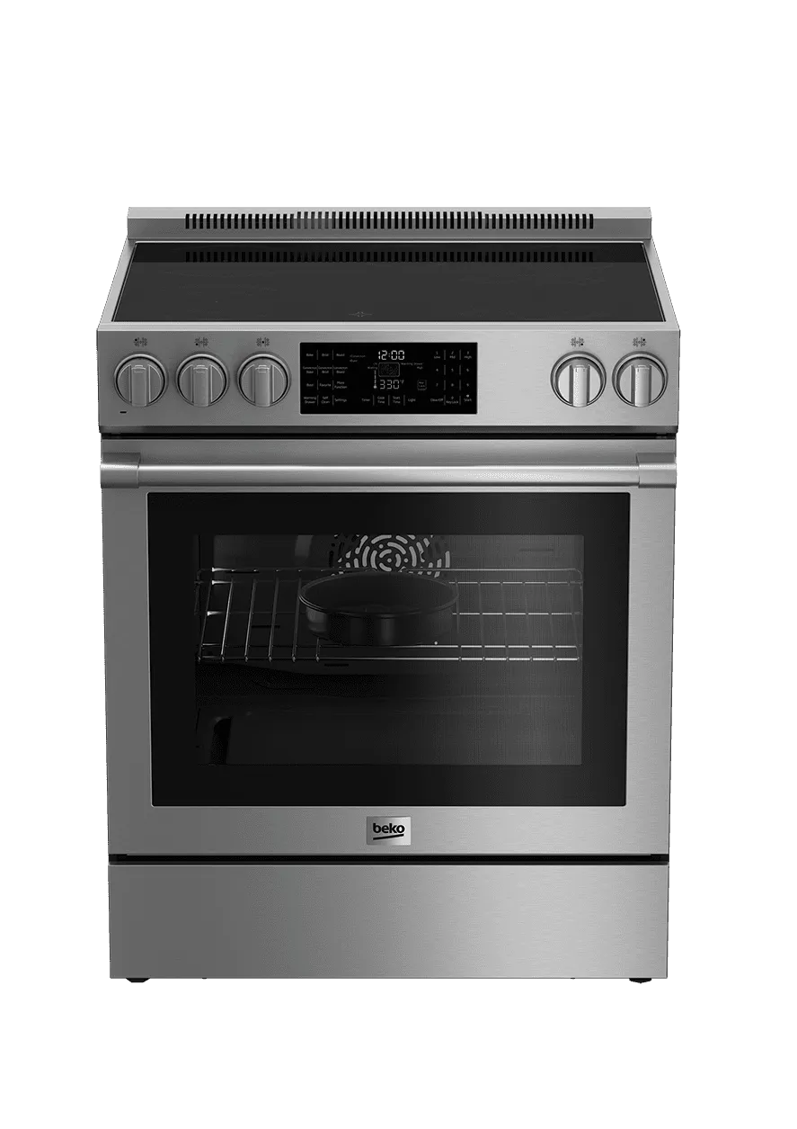 Beko SLER30530SS 30" Stainless Steel Slide-In Electric Range