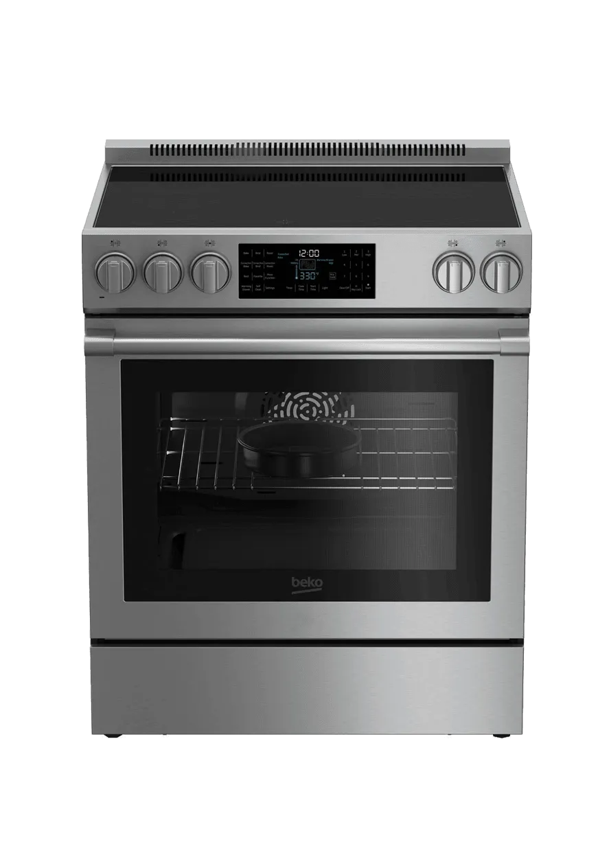 Beko SLER30530SS 30" Stainless Steel Slide-In Electric Range