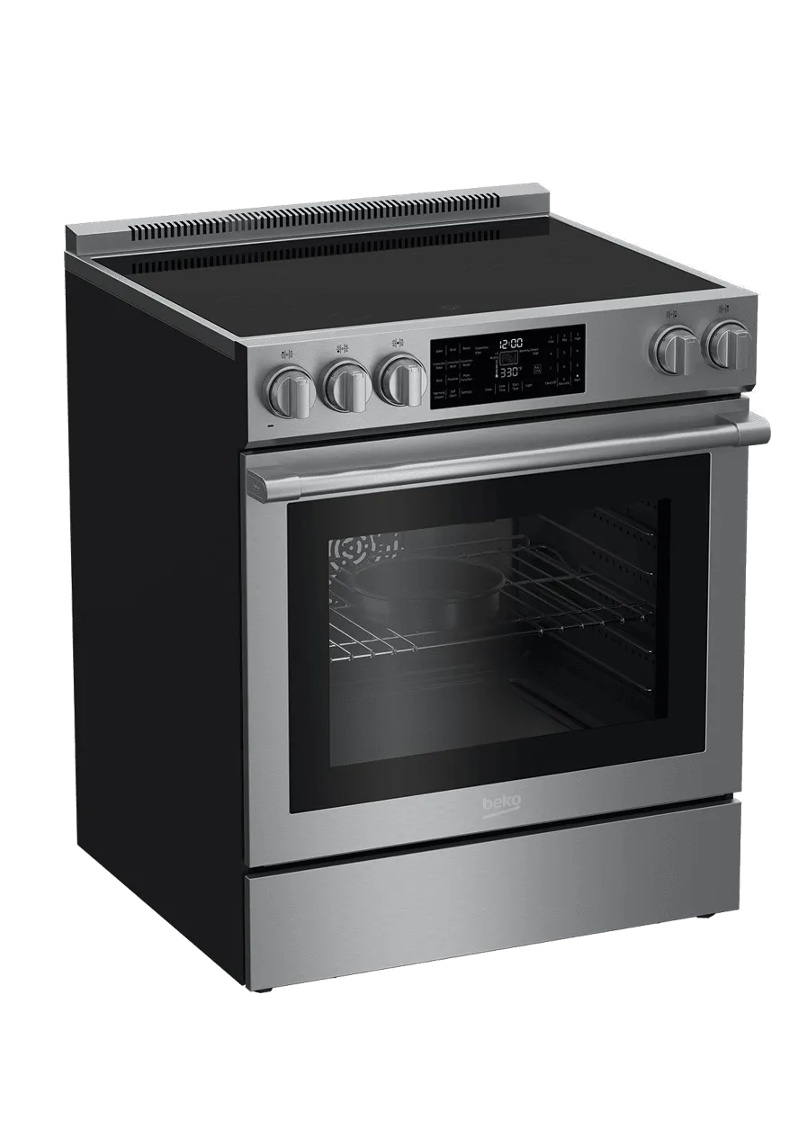 Beko SLER30530SS 30" Stainless Steel Slide-In Electric Range