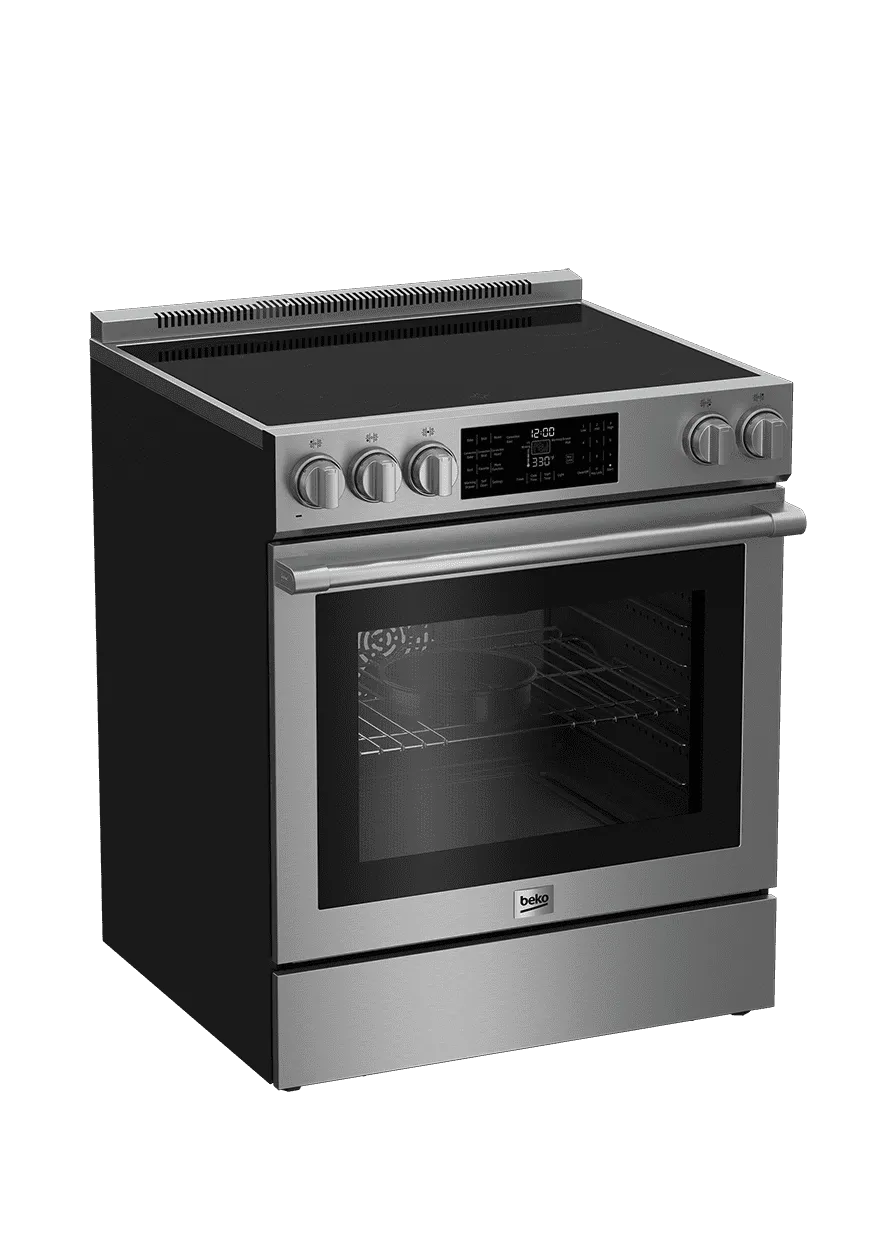 Beko SLER30530SS 30" Stainless Steel Slide-In Electric Range
