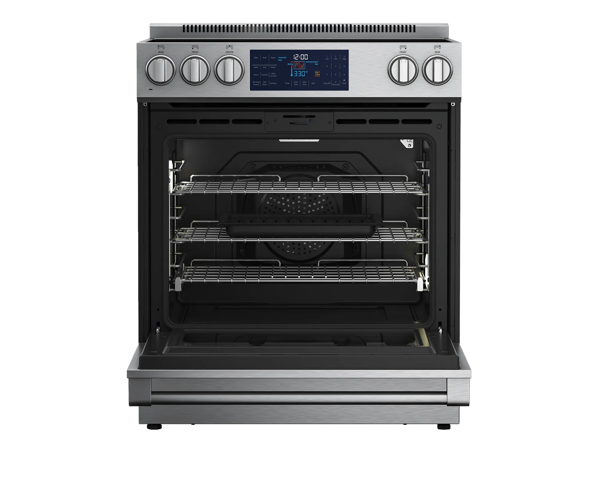 Beko SLER30532SS 30" Stainless Steel Slide-In Electric Range
