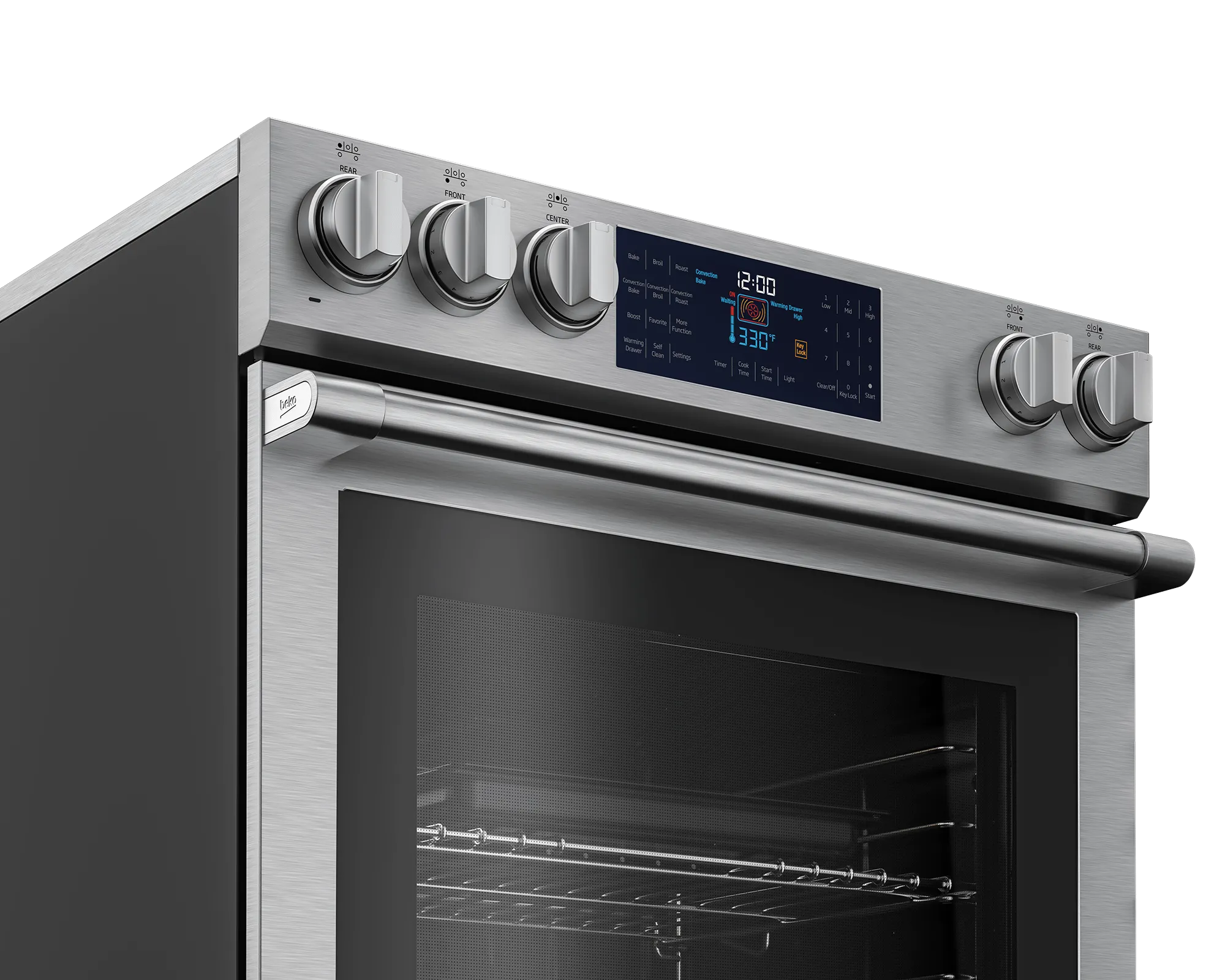 Beko SLER30532SS 30" Stainless Steel Slide-In Electric Range
