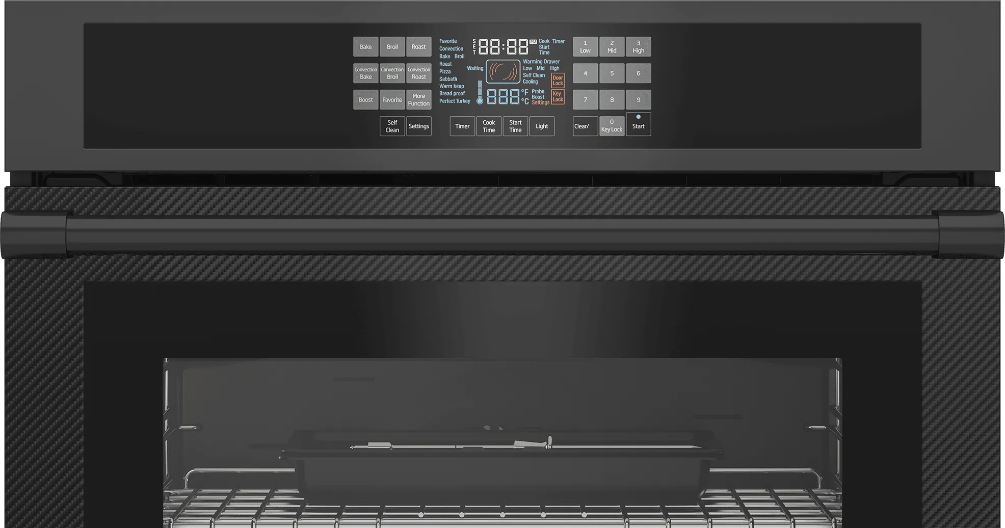 Beko WOS30200CF 30" Carbon Fiber Single Wall Oven