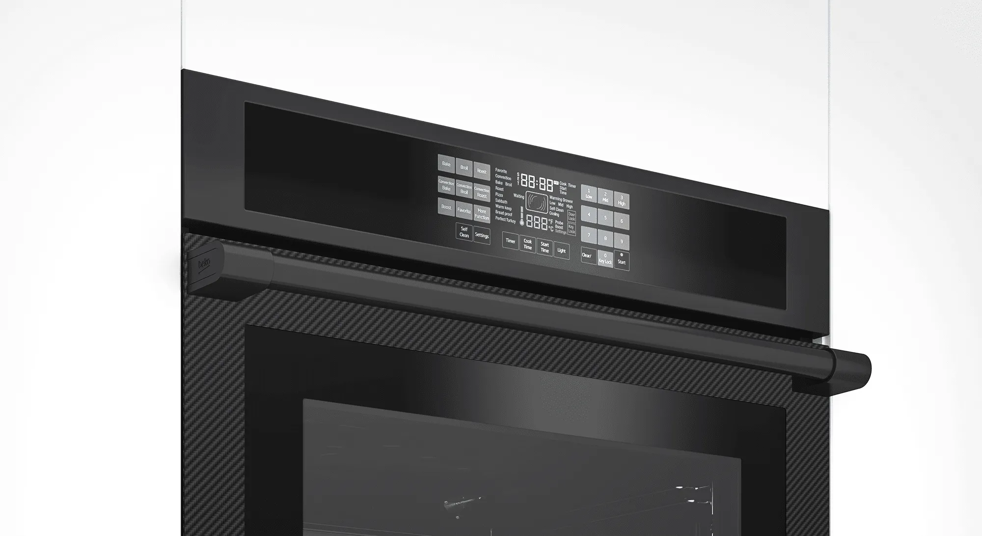 Beko WOS30200CF 30" Carbon Fiber Single Wall Oven