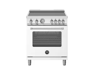 Bertazzoni MAS304INMBIV 30 Inch Induction Range, 4 Heating Zones, Electric Oven Bianco Matt