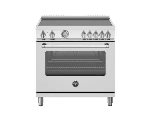 Bertazzoni MAS365INMXV 36 Inch Induction Range, 5 Heating Zones, Electric Oven Stainless Steel