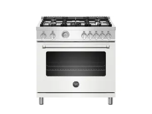Bertazzoni MAST365GASBIE 36 Inch All Gas Range, 5 Burners Bianco Matt