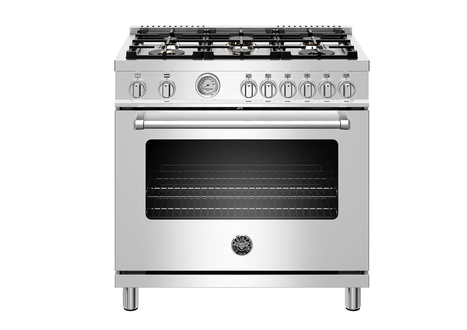 Bertazzoni MAST366GASXTLP 36" Master Series Range - Gas Oven - 6 Brass Burners - Lp Version