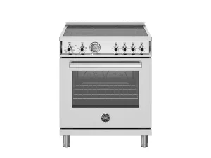 Bertazzoni PRO304CEMXV 30 Inch Electric Range, 4 Ceran Heating Zones, Electric Oven Stainless Steel