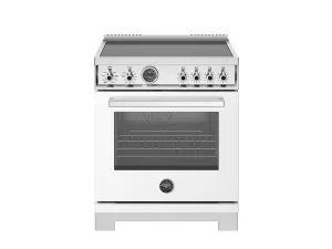 Bertazzoni PRO304IFEPBIT 30 Inch Induction Range, 4 Heating Zones, Electric Self-Clean Oven Bianco