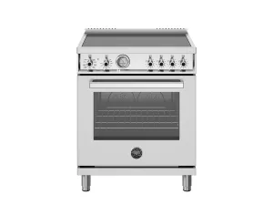 Bertazzoni PRO304INMXV 30 Inch Induction Range, 4 Heating Zones, Electric Oven Stainless Steel