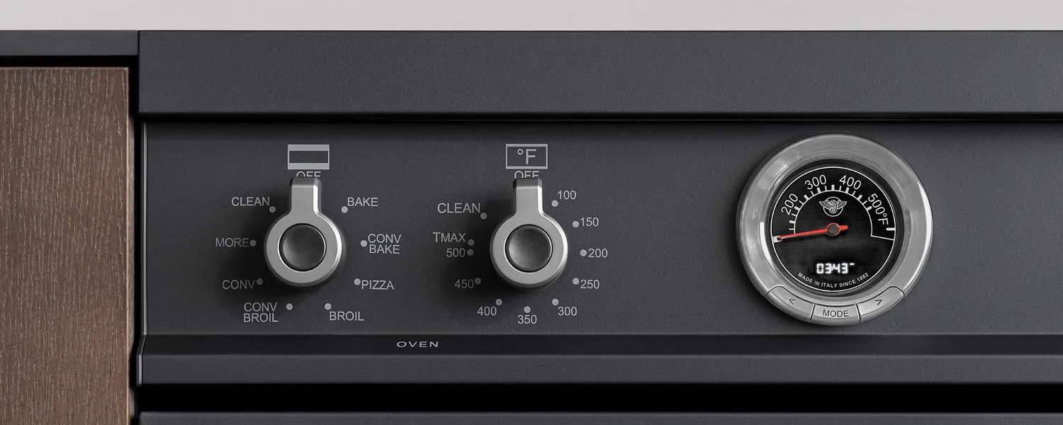 Bertazzoni PRO365ICFEPXT 36 Inch Induction Range, 5 Heating Zones And Cast Iron Griddle, Electric Self-Clean Oven Stainless Steel
