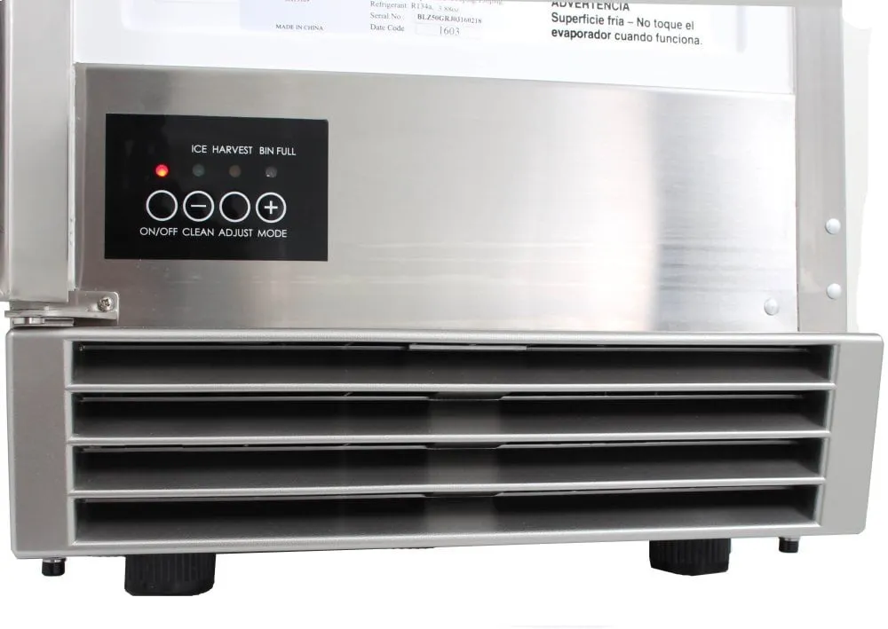 Blaze Grills BLZICEMKR50GR Blaze 50 Lb. 15 Inch Outdoor Ice Maker With Gravity Drain