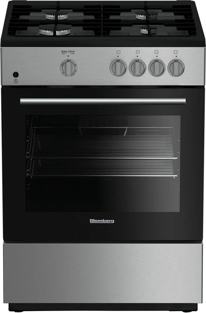 Blomberg Appliances BGR24102SS 24" Freestanding Gas Range, Stainless Steel