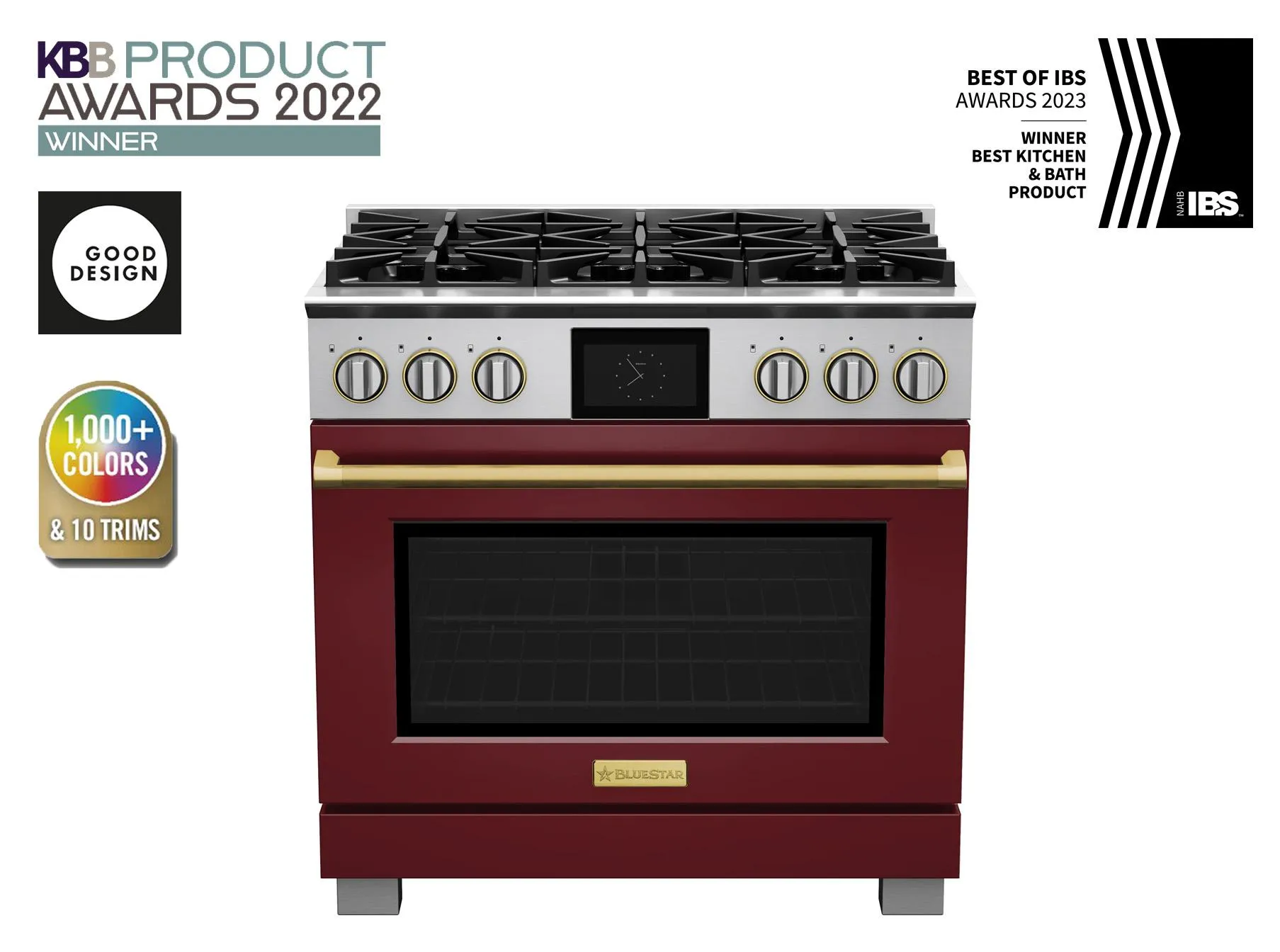 Bluestar BSDF366B 36" Dual Fuel Range