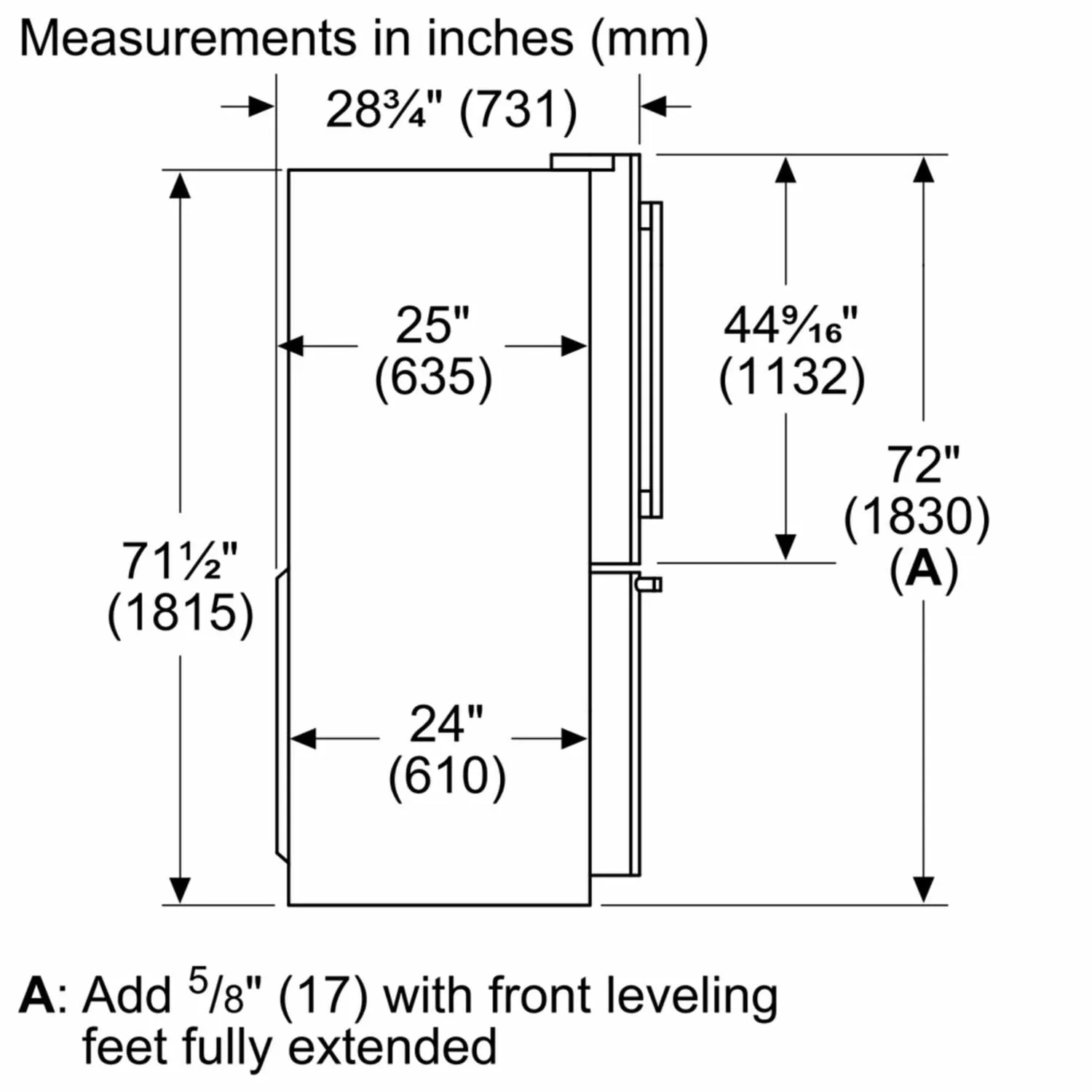 Bosch B36CT80SNS 800 Series French Door Bottom Mount Refrigerator 36'' Easy Clean Stainless Steel B36Ct80Sns