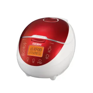 Cuckoo CR-0655F 6-Cup Red and White Micom Rice Cooker (red)
